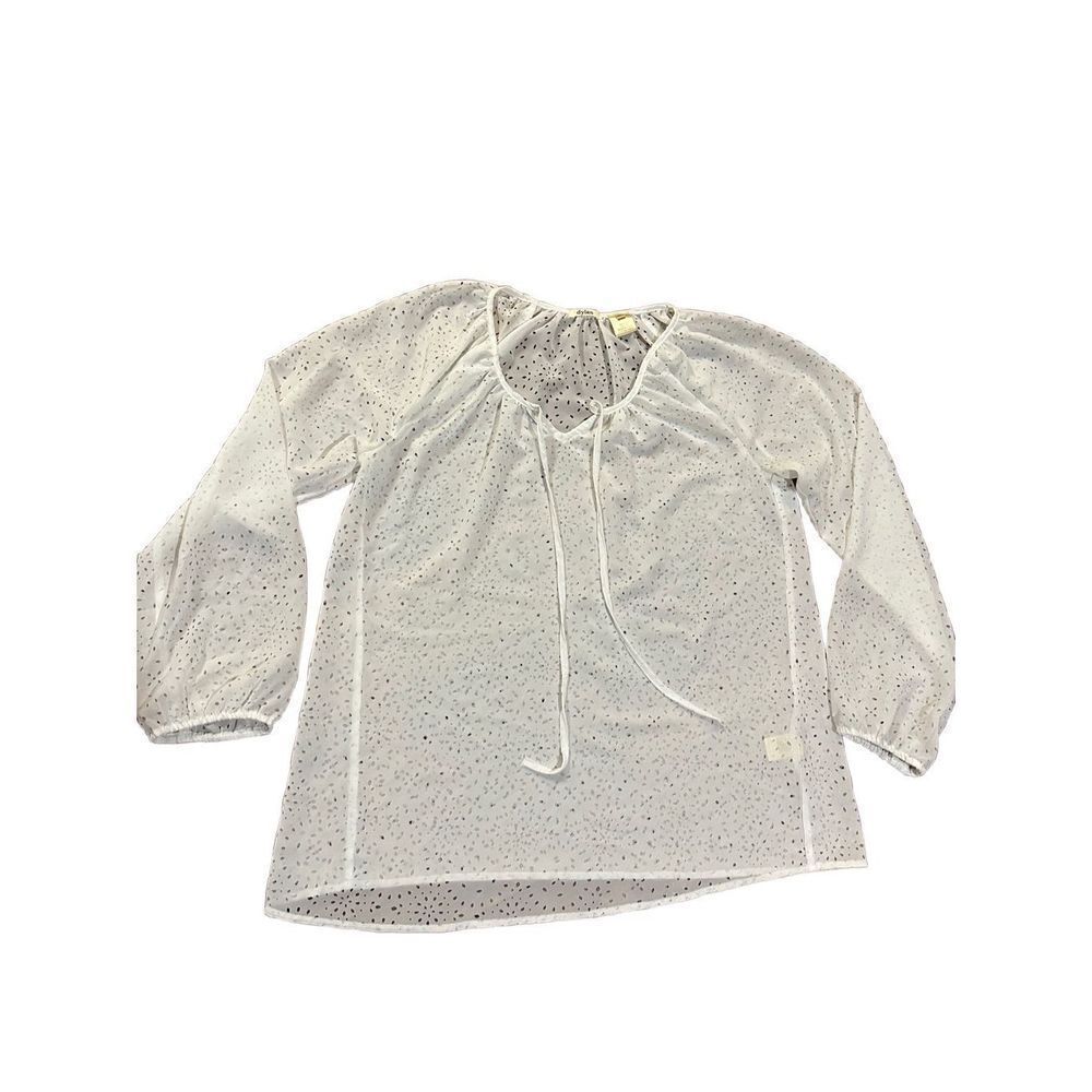 Anthropologie Dylan white eyelet blouse sz M